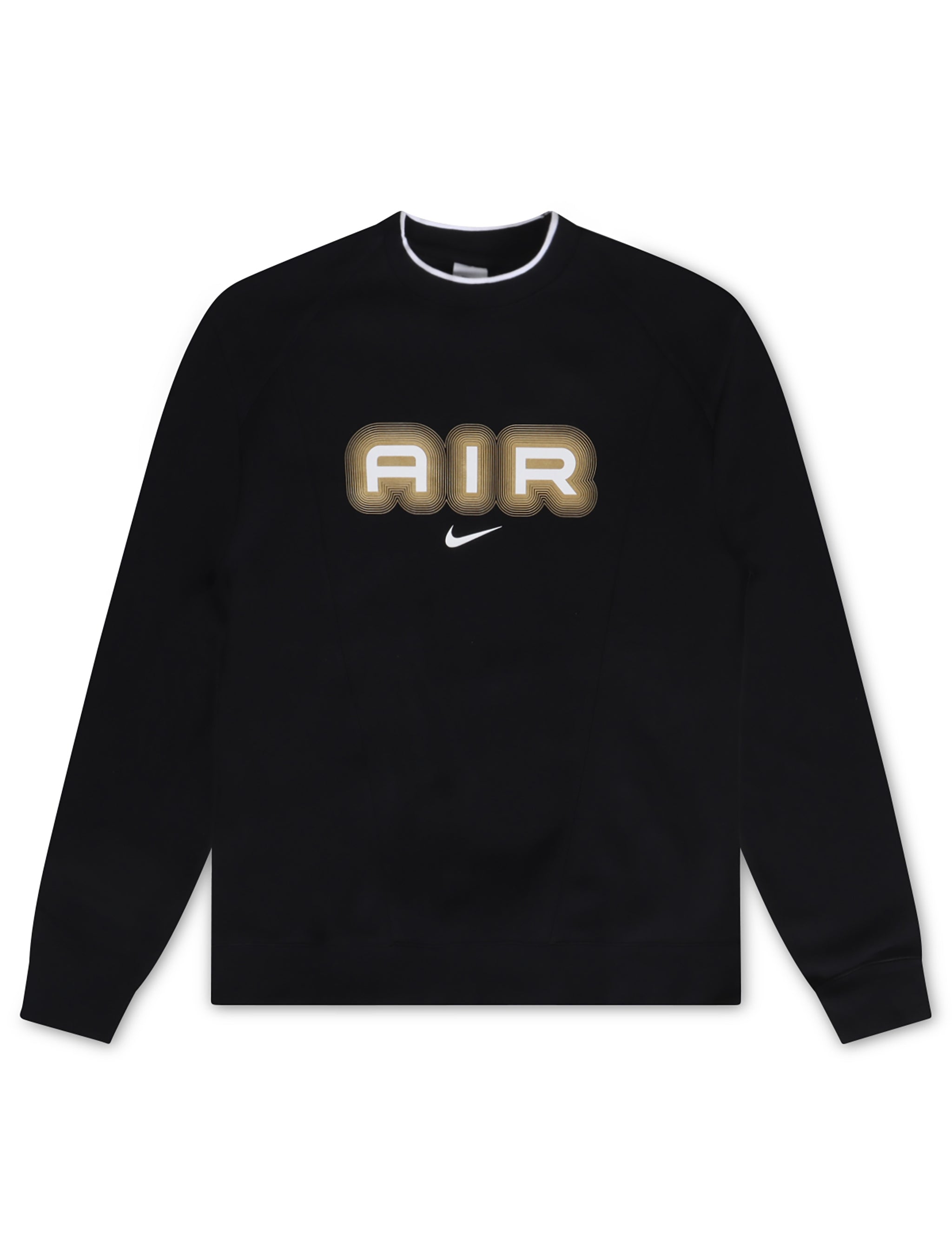 Nike Sweat-shirt Molleton Col Rond Homme Air - Noir/Or Métallique