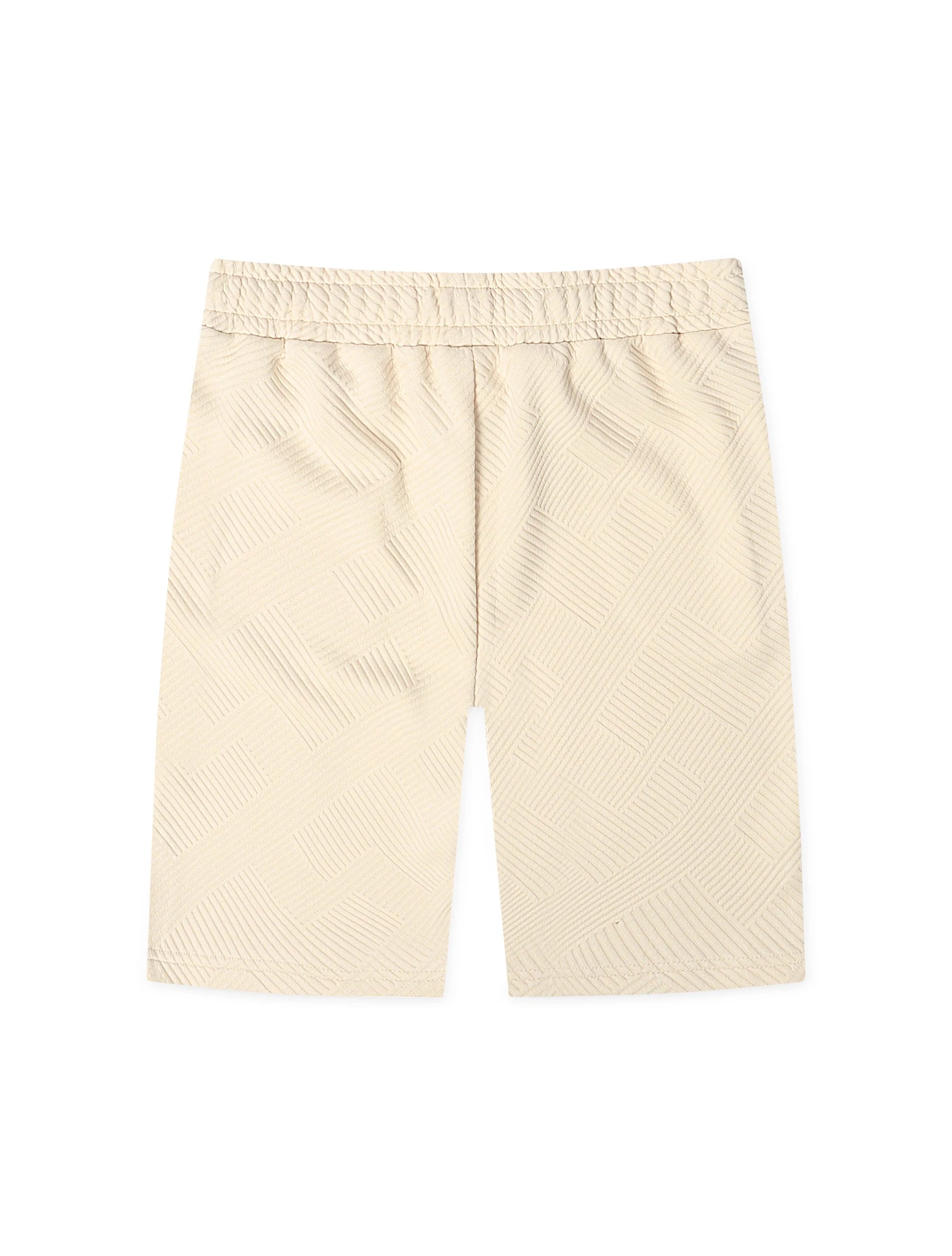 Shorts en maille Denim Exchange - Ivoire