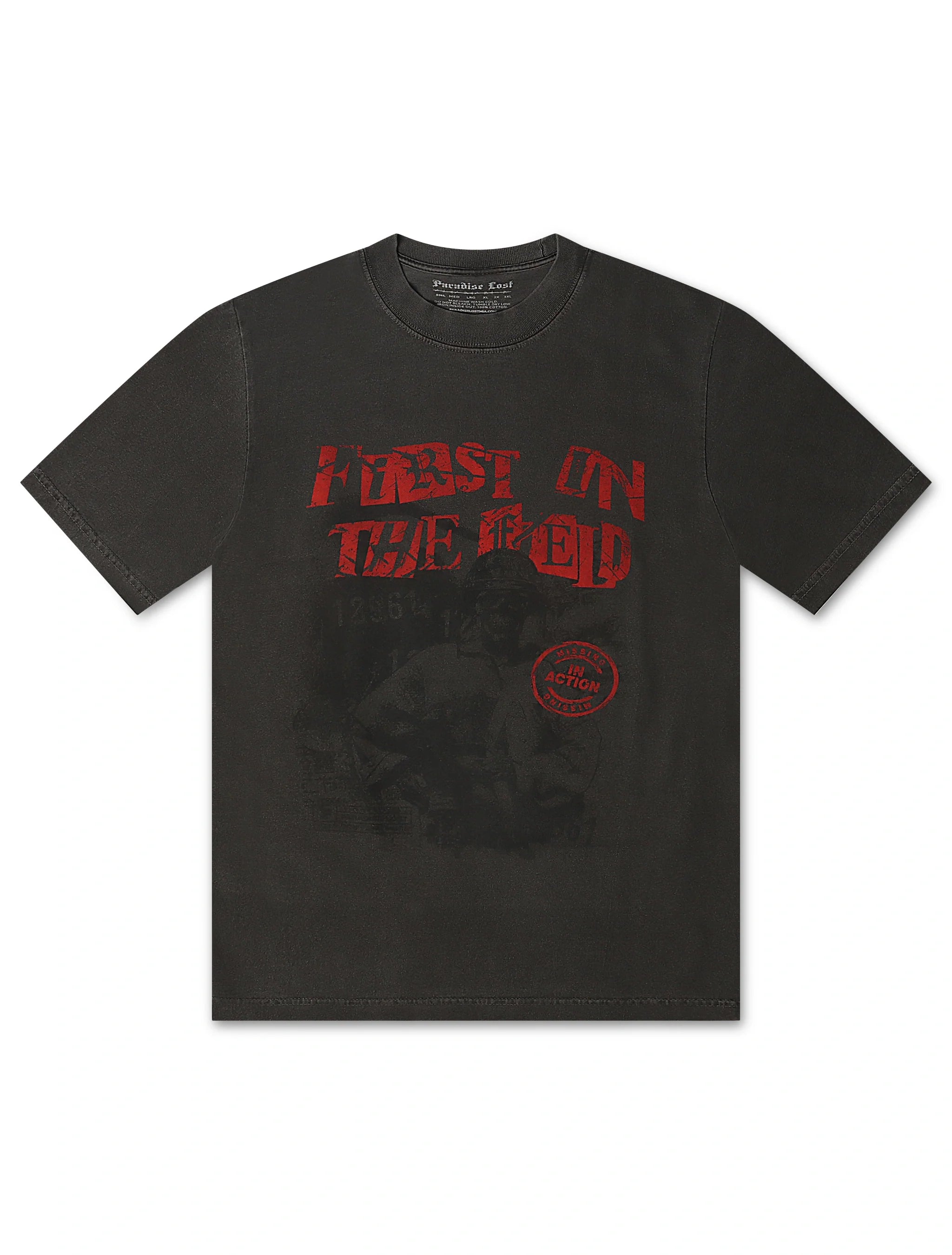 T-shirt Paradise Lost "First on The Field" – Gris vintage
