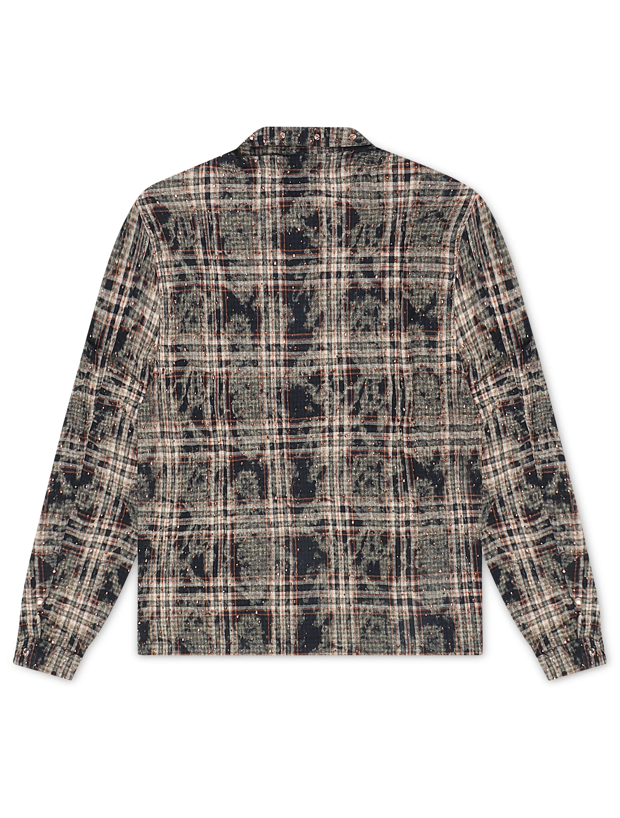 Chemise en flanelle ornée de strass Rebel Denim - Marine