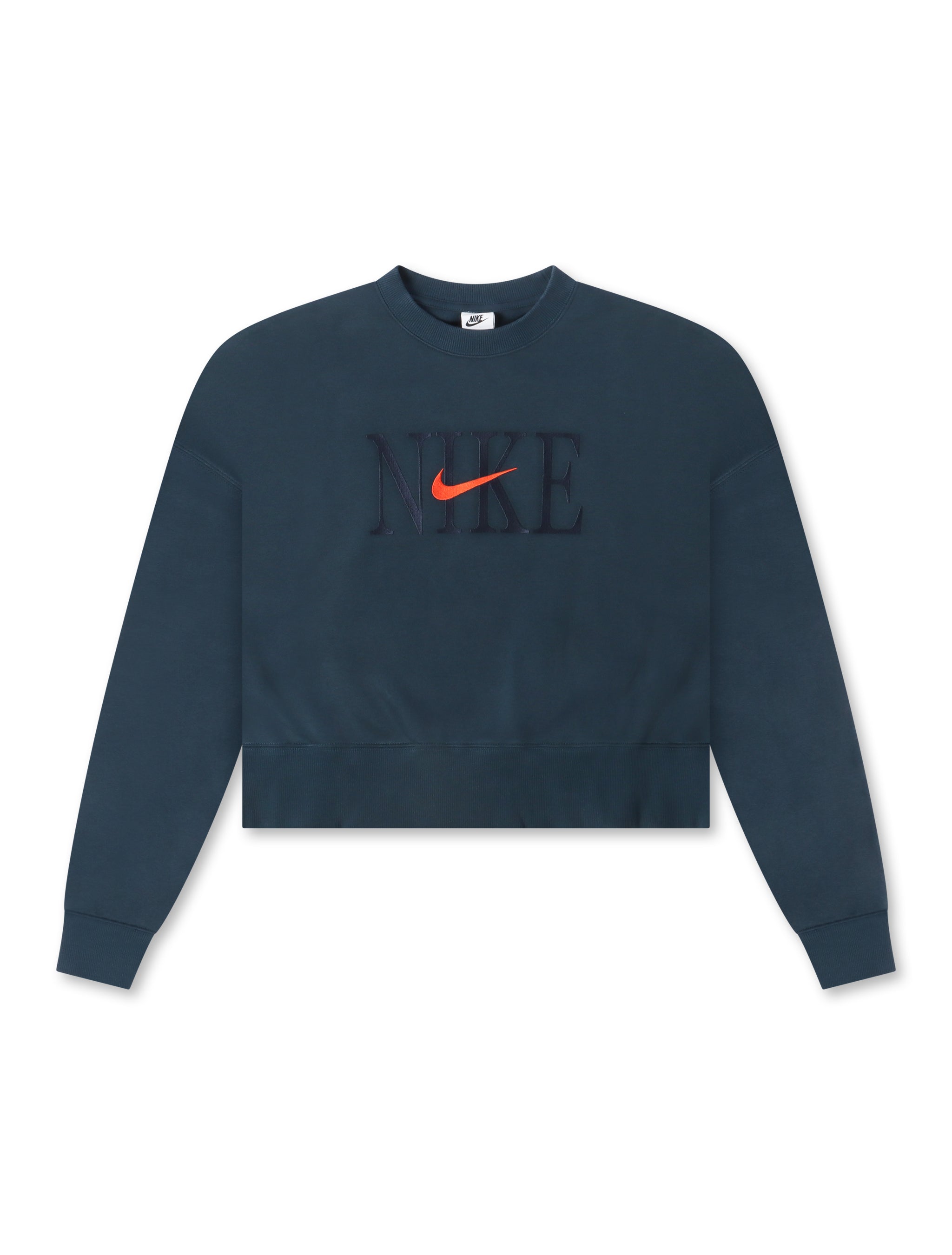 Haut ras du cou court en polaire Nike Phoenix pour femme - Marine armée