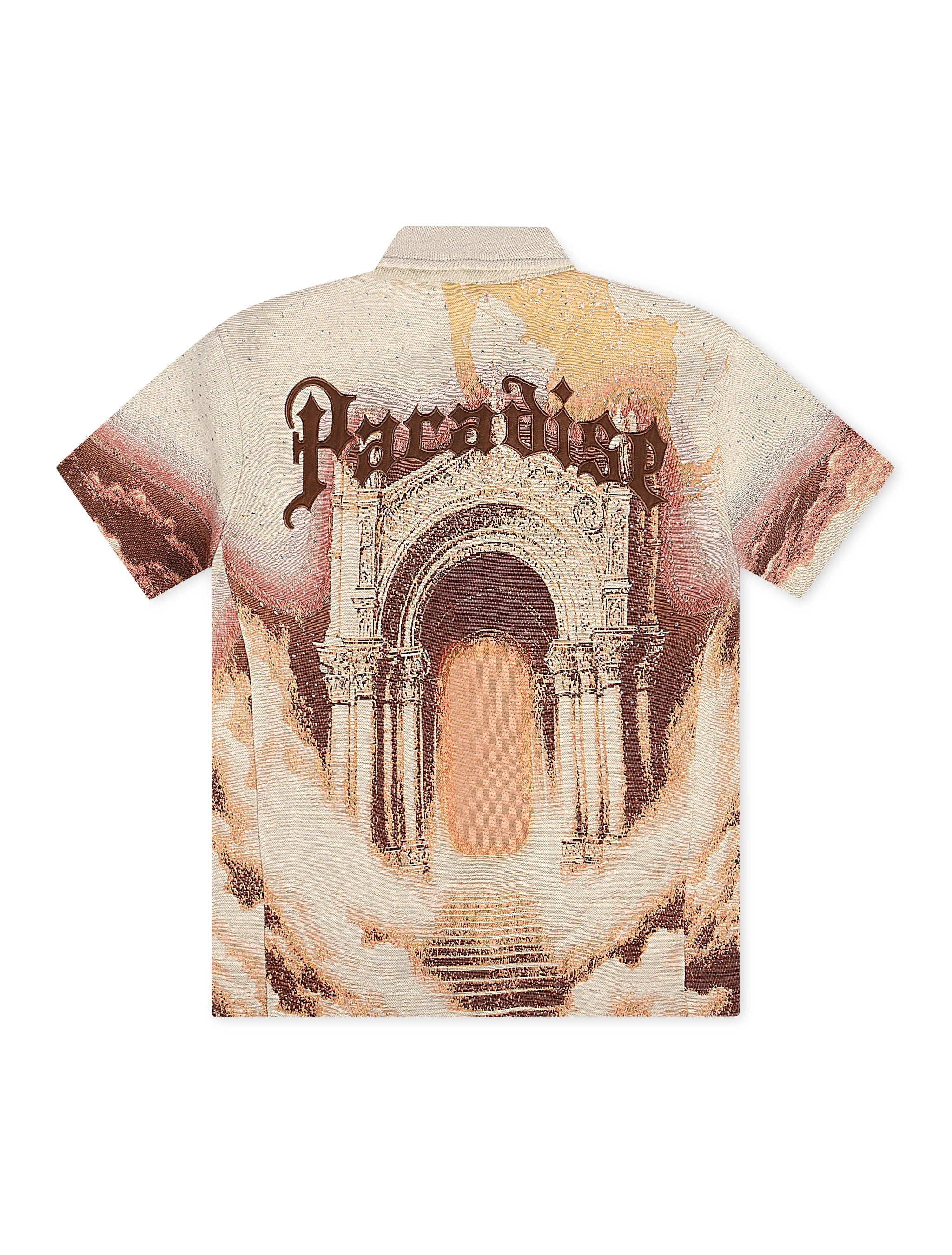 Chemise boutonnée Rebel Minds Paradise en tapisserie - Kaki