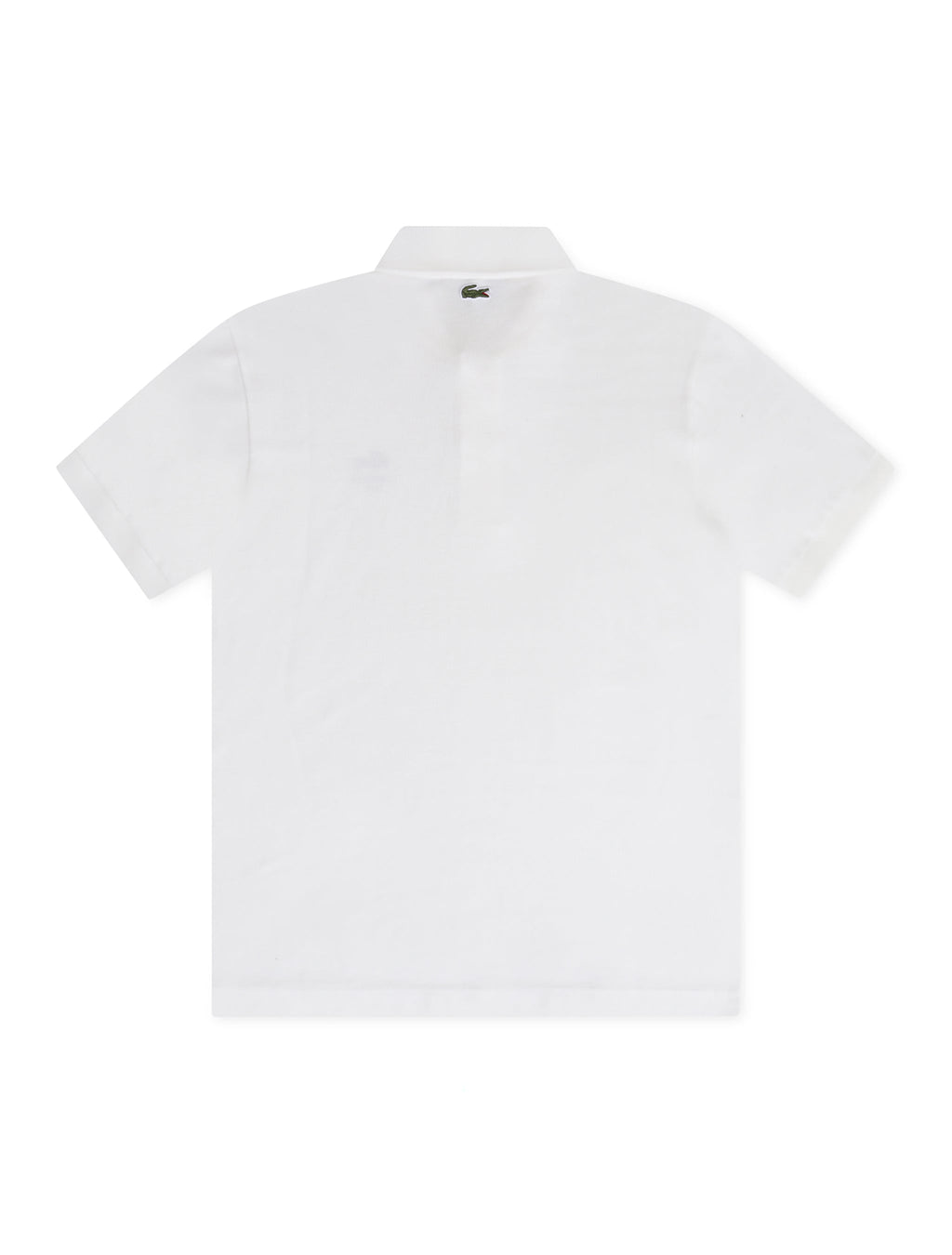 Polo Lacoste à Imprimé Signature - Blanc