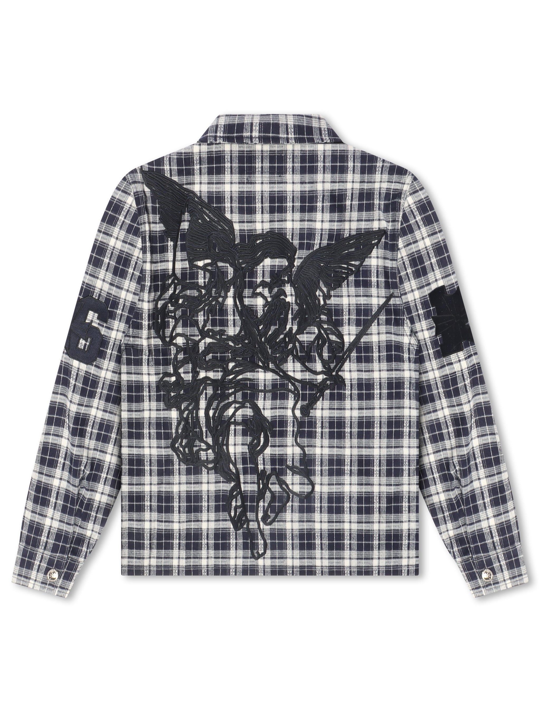 Flanelle brodée Revenge Valkyrie - Marine
