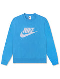 Haut col rond Nike Club Fleece pour Homme - Bleu Photo