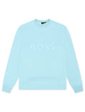 Boss Green Salbo ras du cou - Bleu clair