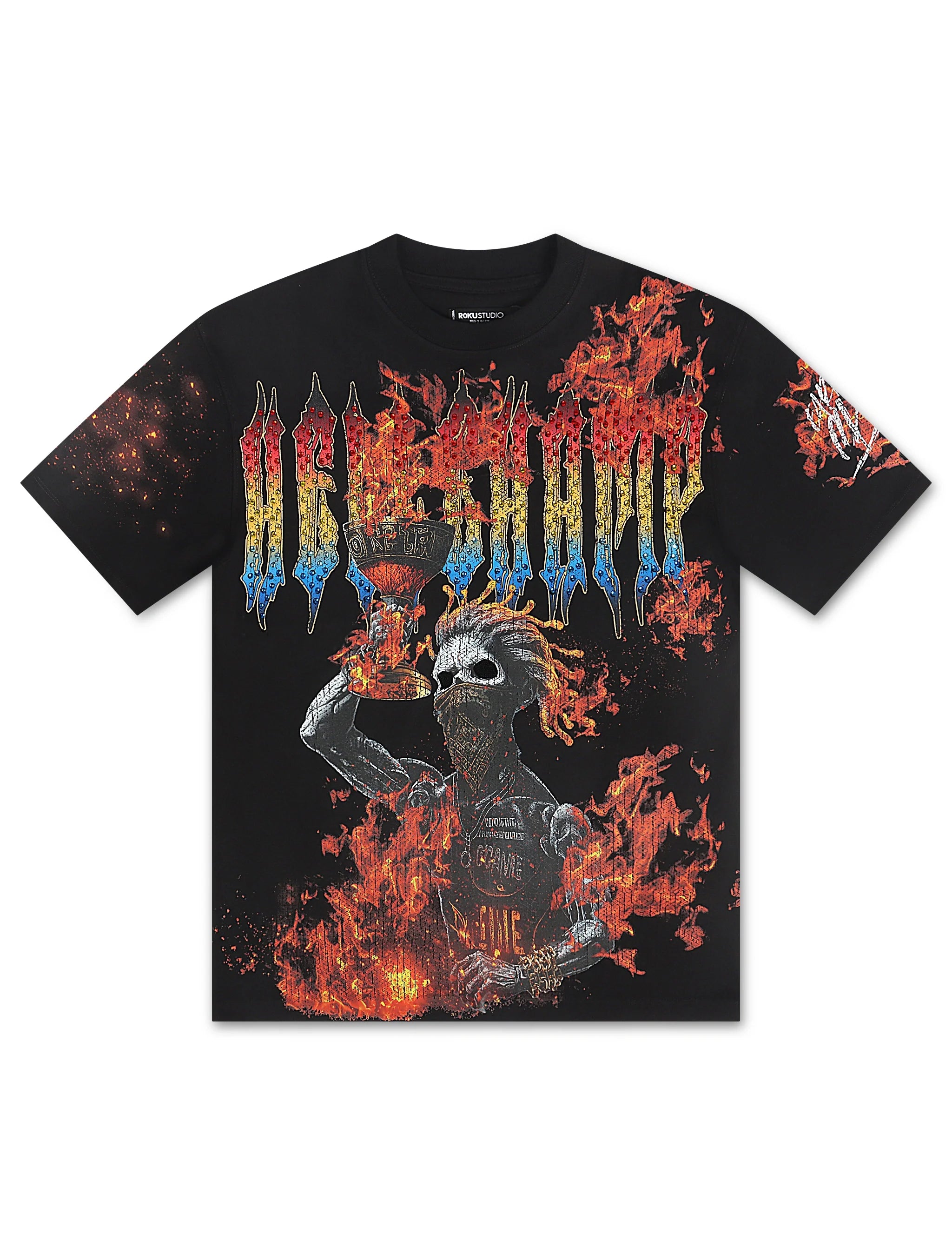 T-shirt ample Roku Studio Earned in Chaos - Noir