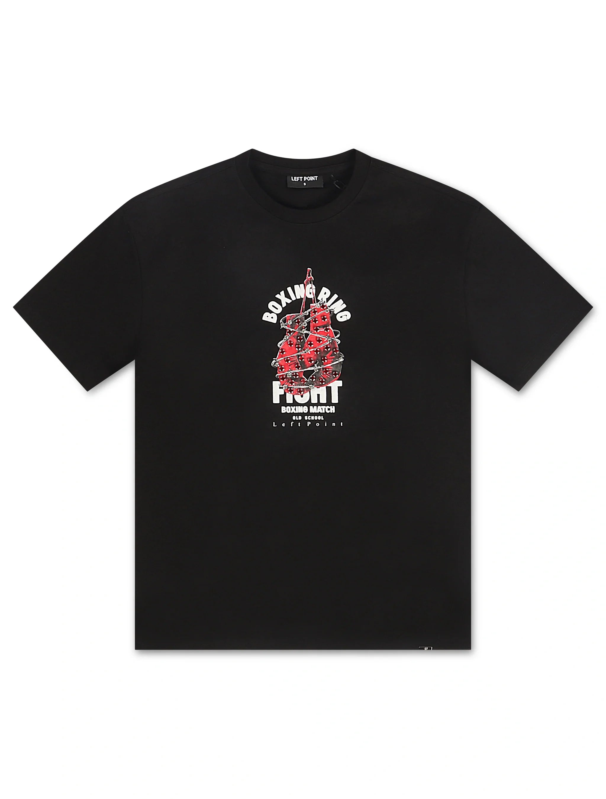 T-shirt Left Point Boxing Club - Noir