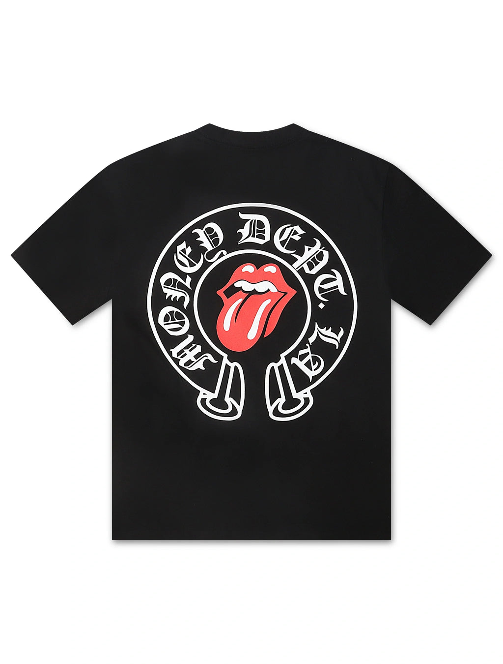 T-shirt Langue et Lèvres Money Dept. - Noir