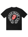 T-shirt Langue et Lèvres Money Dept. - Noir