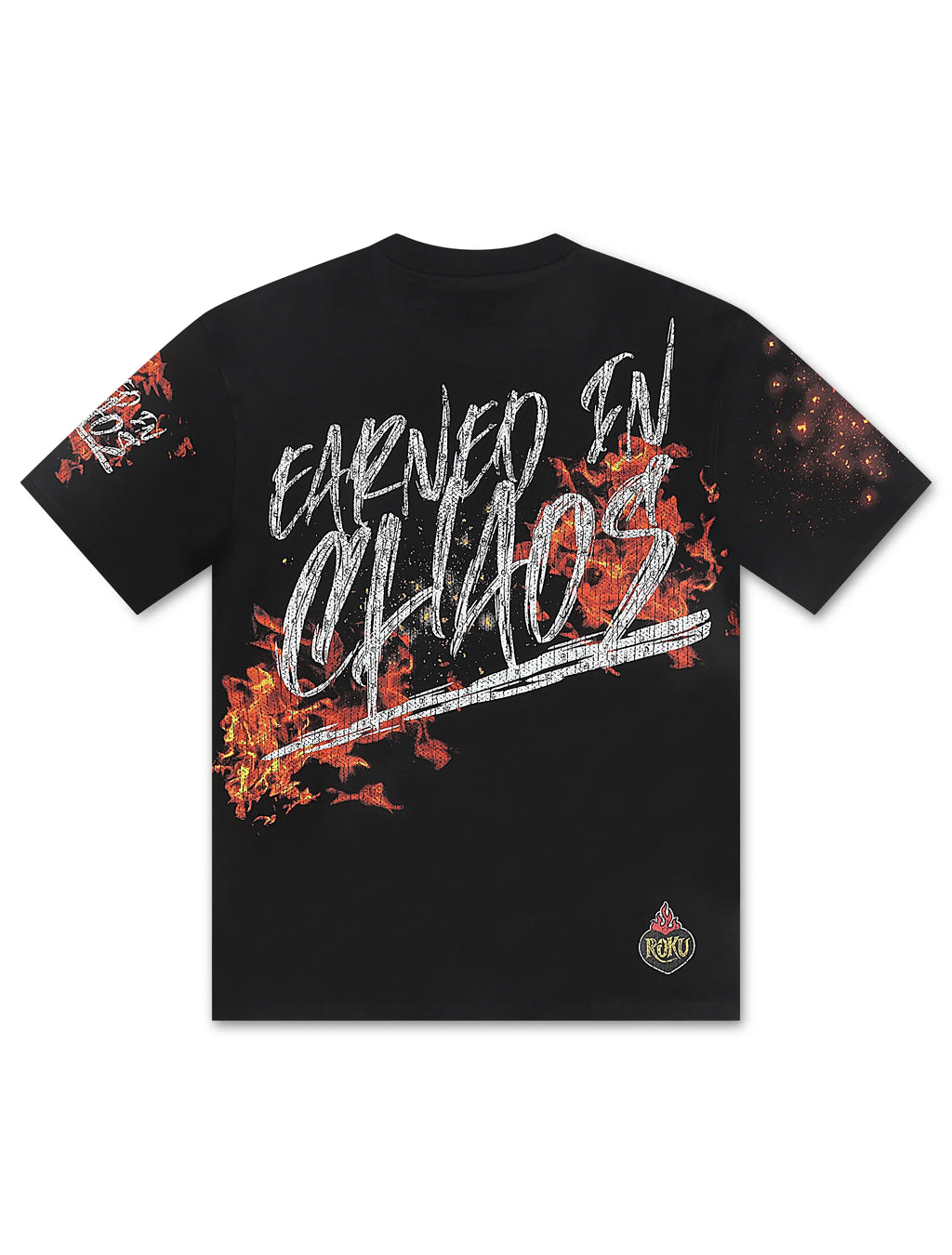 T-shirt ample Roku Studio Earned in Chaos - Noir