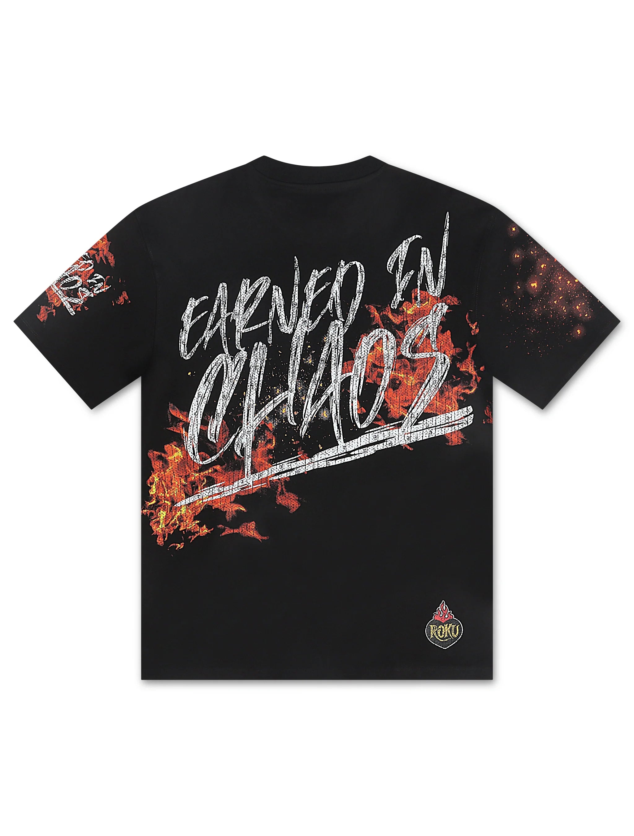 T-shirt ample Roku Studio Earned in Chaos - Noir
