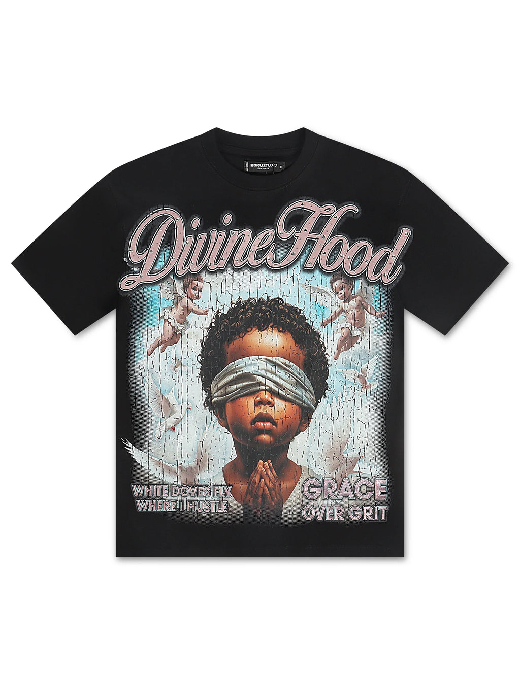 T-shirt ample Roku Studio Divine Hood - Noir