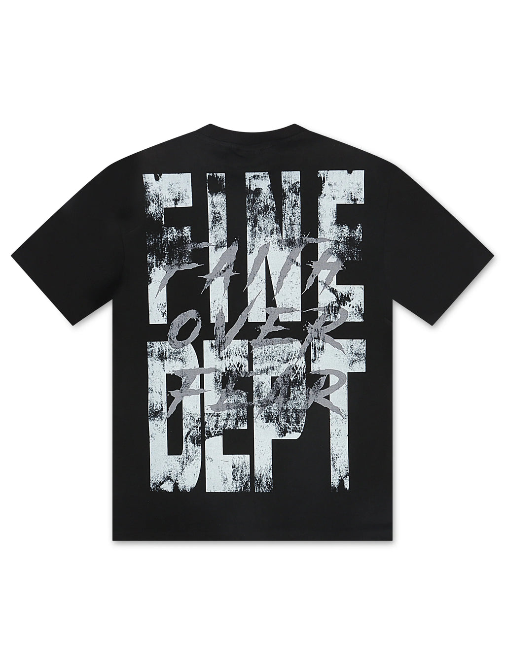 T-shirt "Fine Divine Faith Over Fear" - Noir