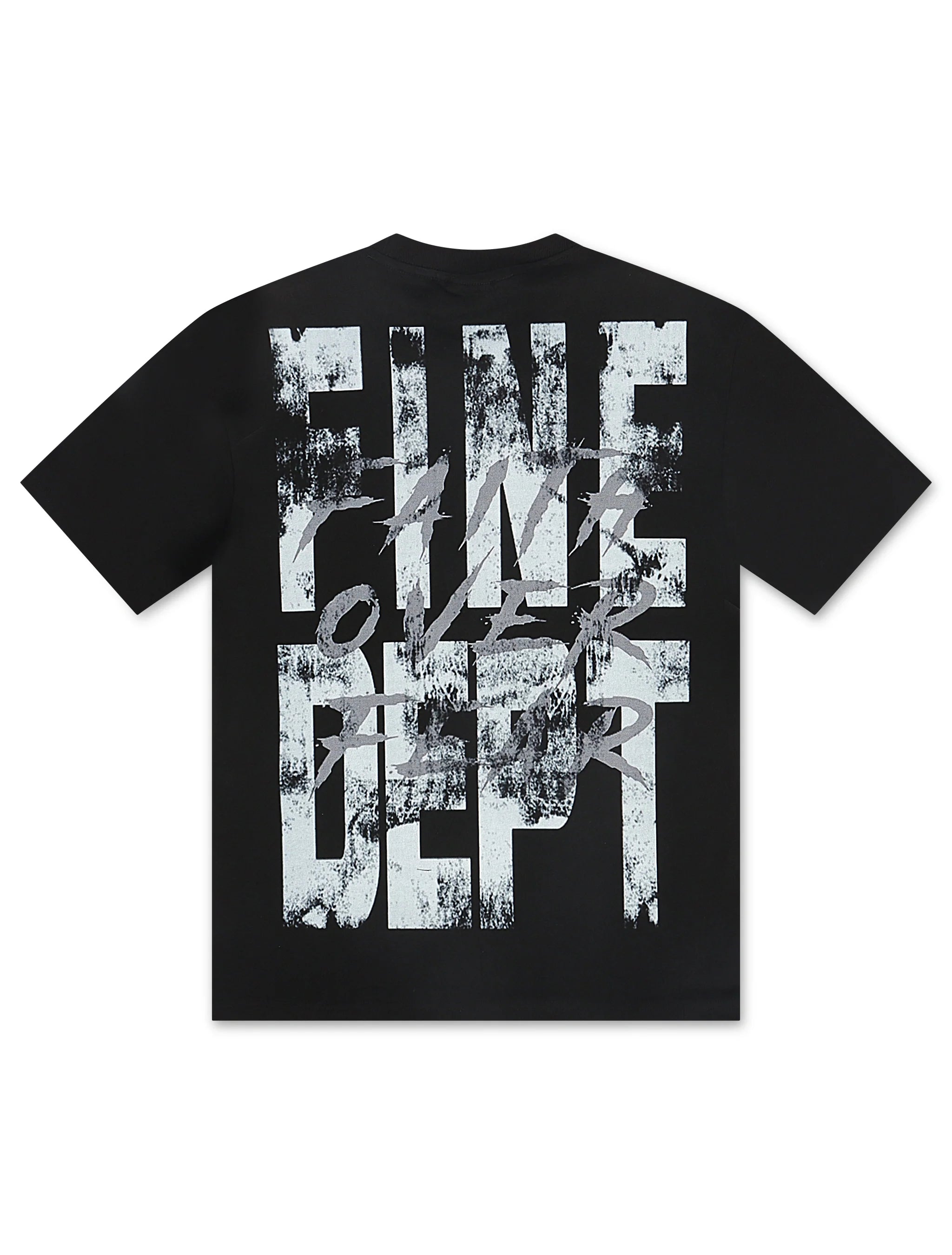 T-shirt "Fine Divine Faith Over Fear" - Noir