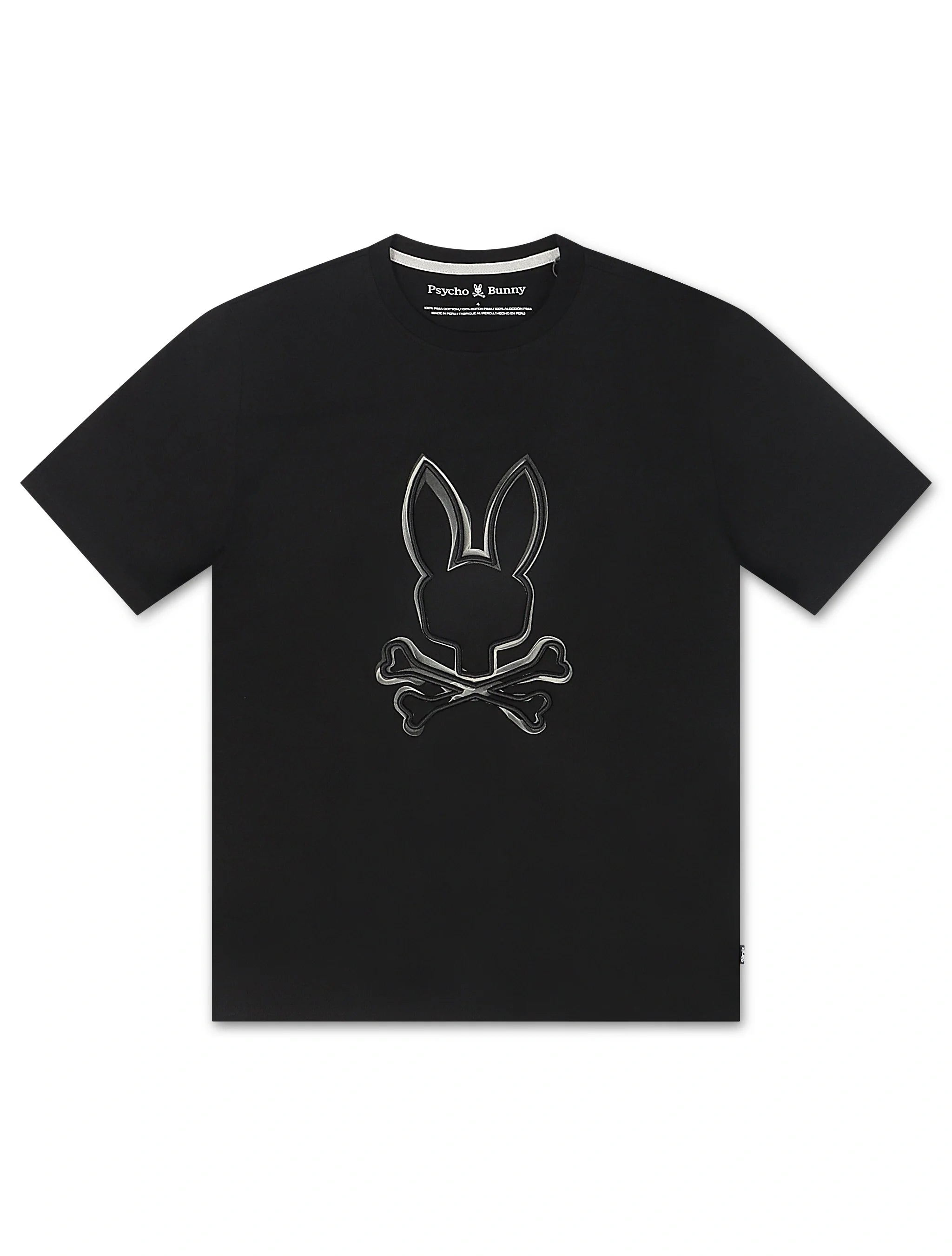 T-shirt graphique Vincent Psycho Bunny - Noir