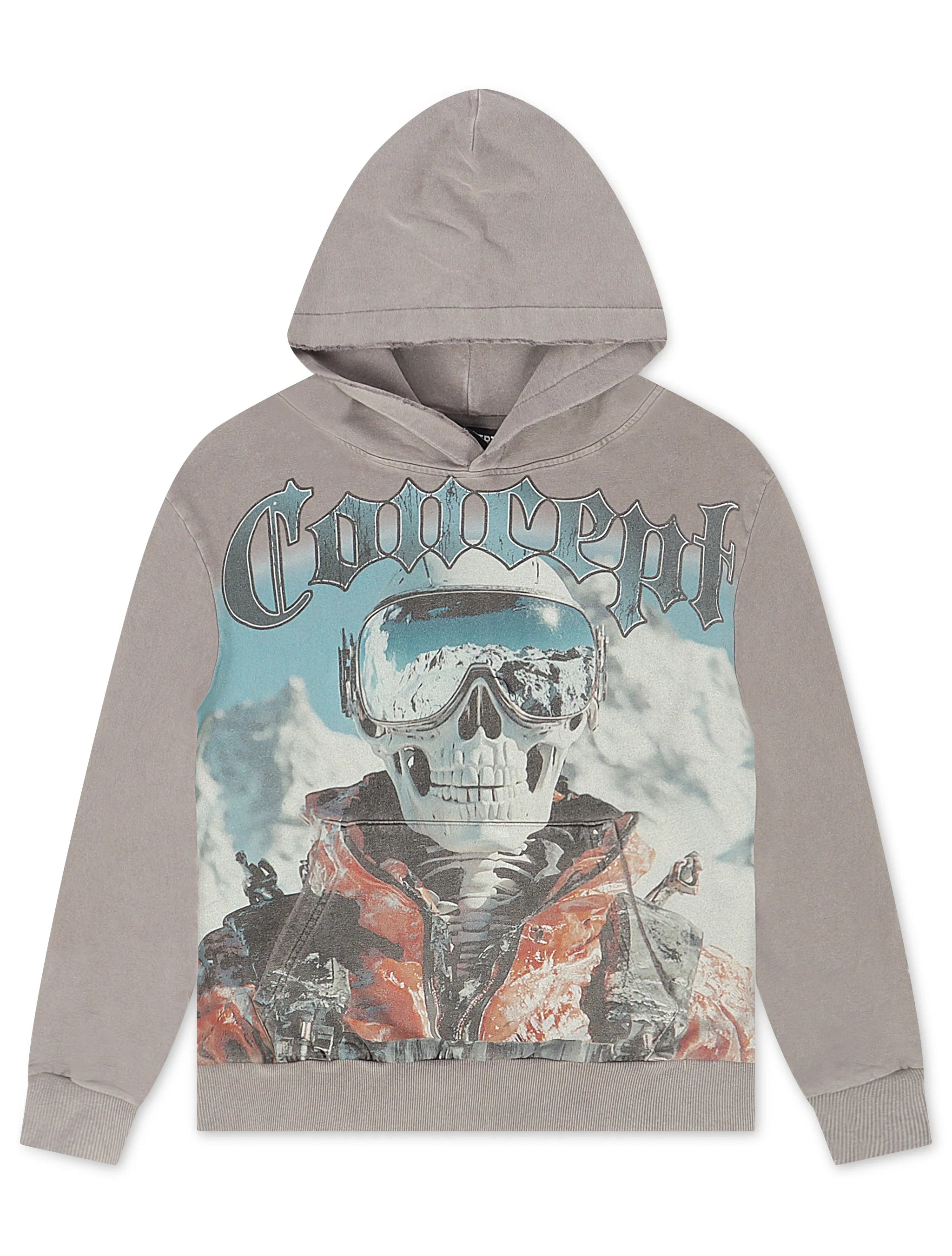 Sweat à capuche Concept LA Skier - Délavé gris