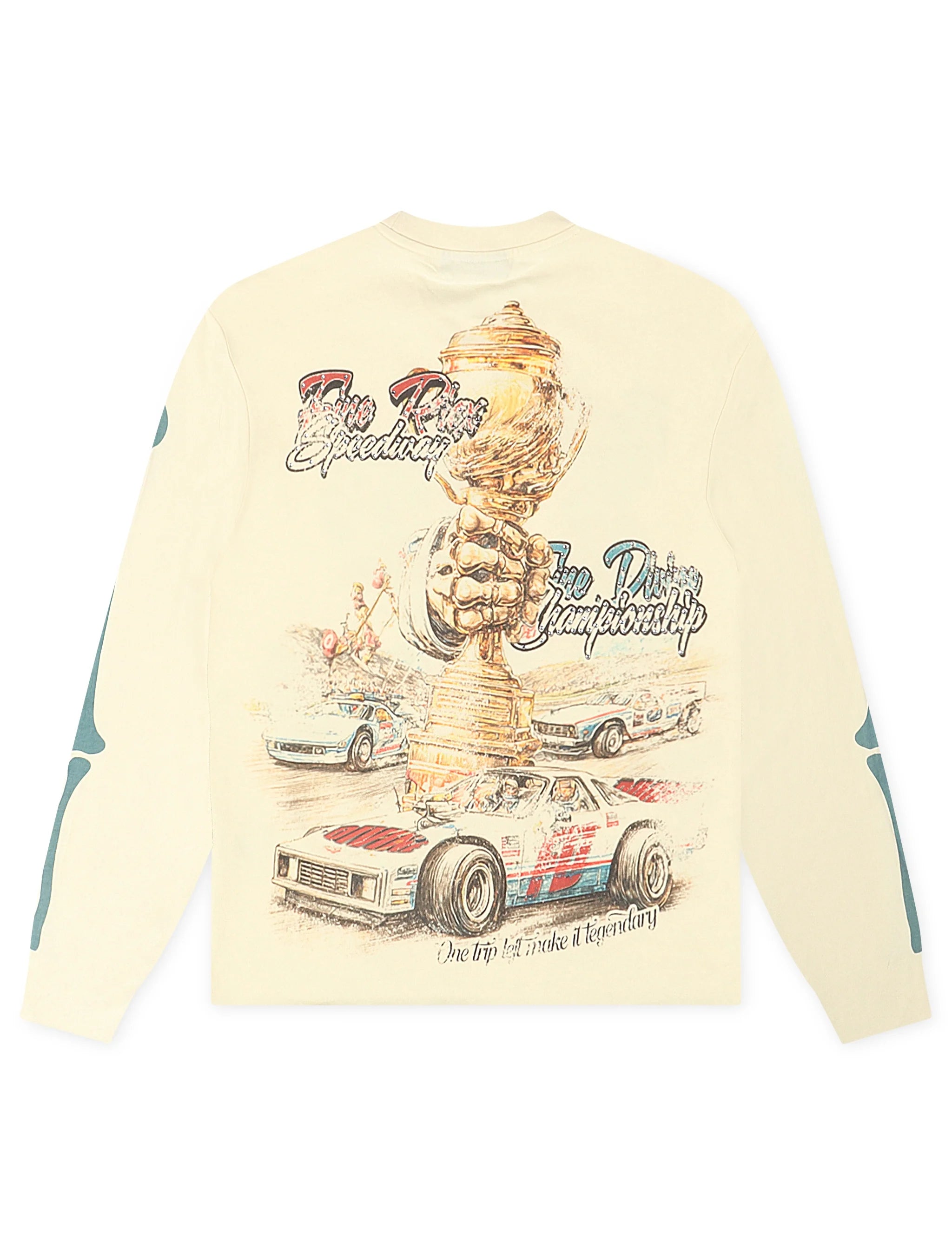 T-shirt à manches longues Fine Divine Racing Champ - Crème