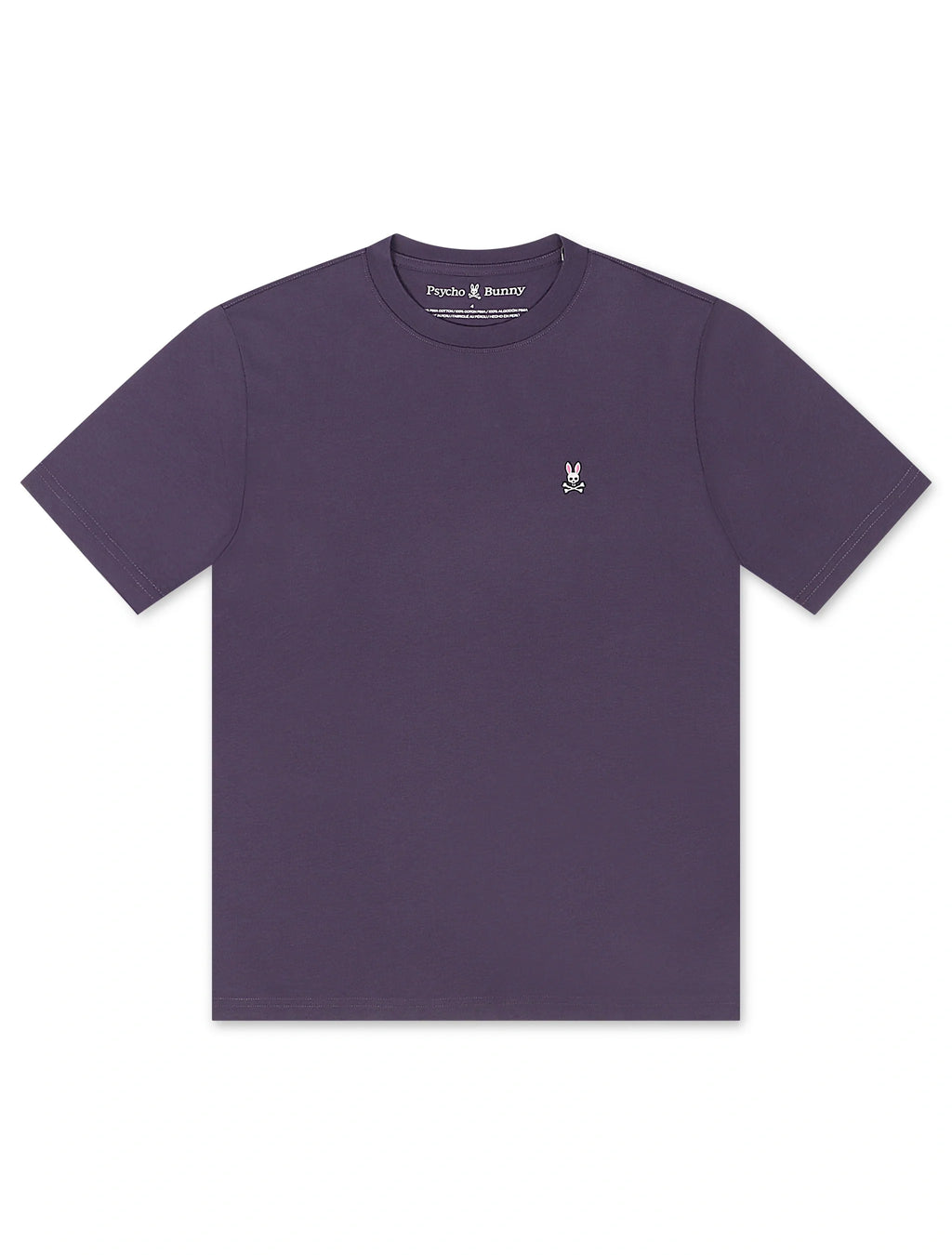 T-shirt col rond Psycho Bunny Classic - Velours violet