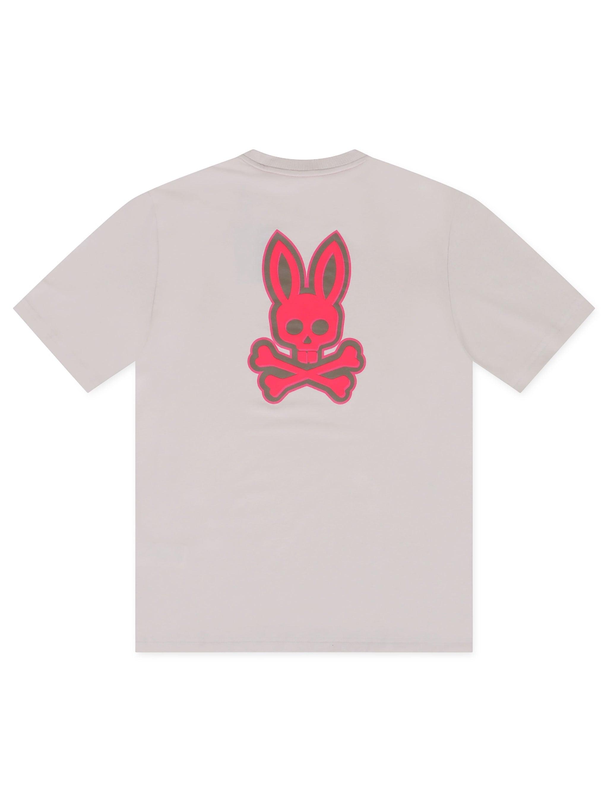 T-shirt Psycho Bunny Sloan avec graphique au dos - Lin naturel