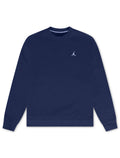 Haut ras du cou Air Jordan Brooklyn Fleece - Bleu marine/Blanc