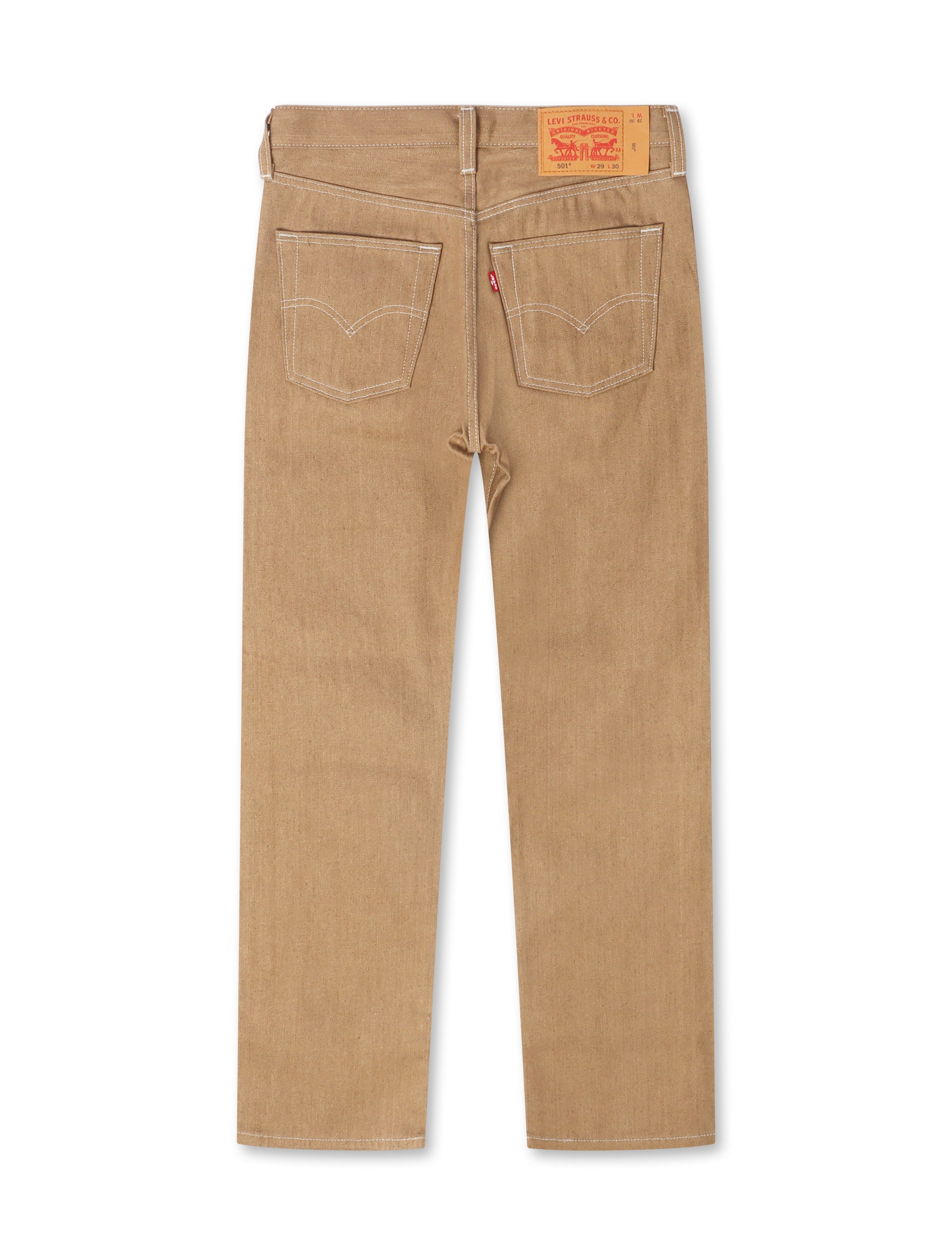 Jean Levis 501™ Original Shrink To Fit - Beige Rigid