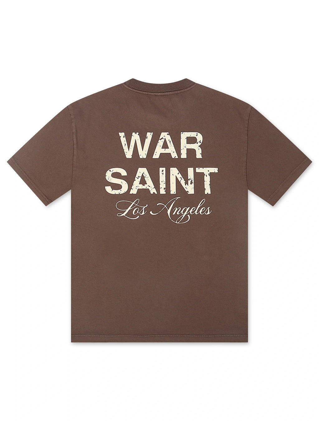 T-shirt Warsaint LA Script - Noyer/Crème