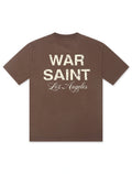 T-shirt Warsaint LA Script - Noyer/Crème
