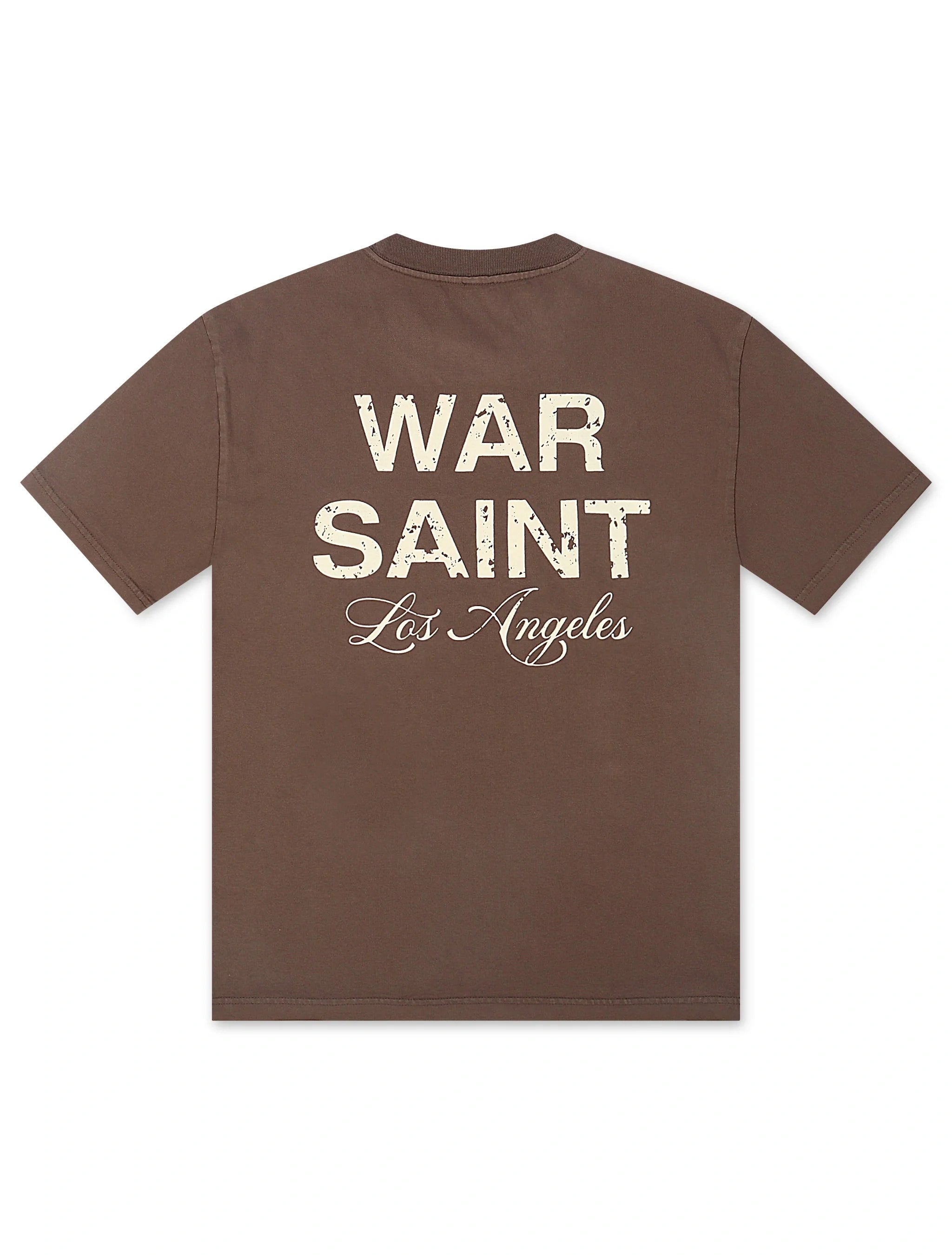 T-shirt Warsaint LA Script - Noyer/Crème