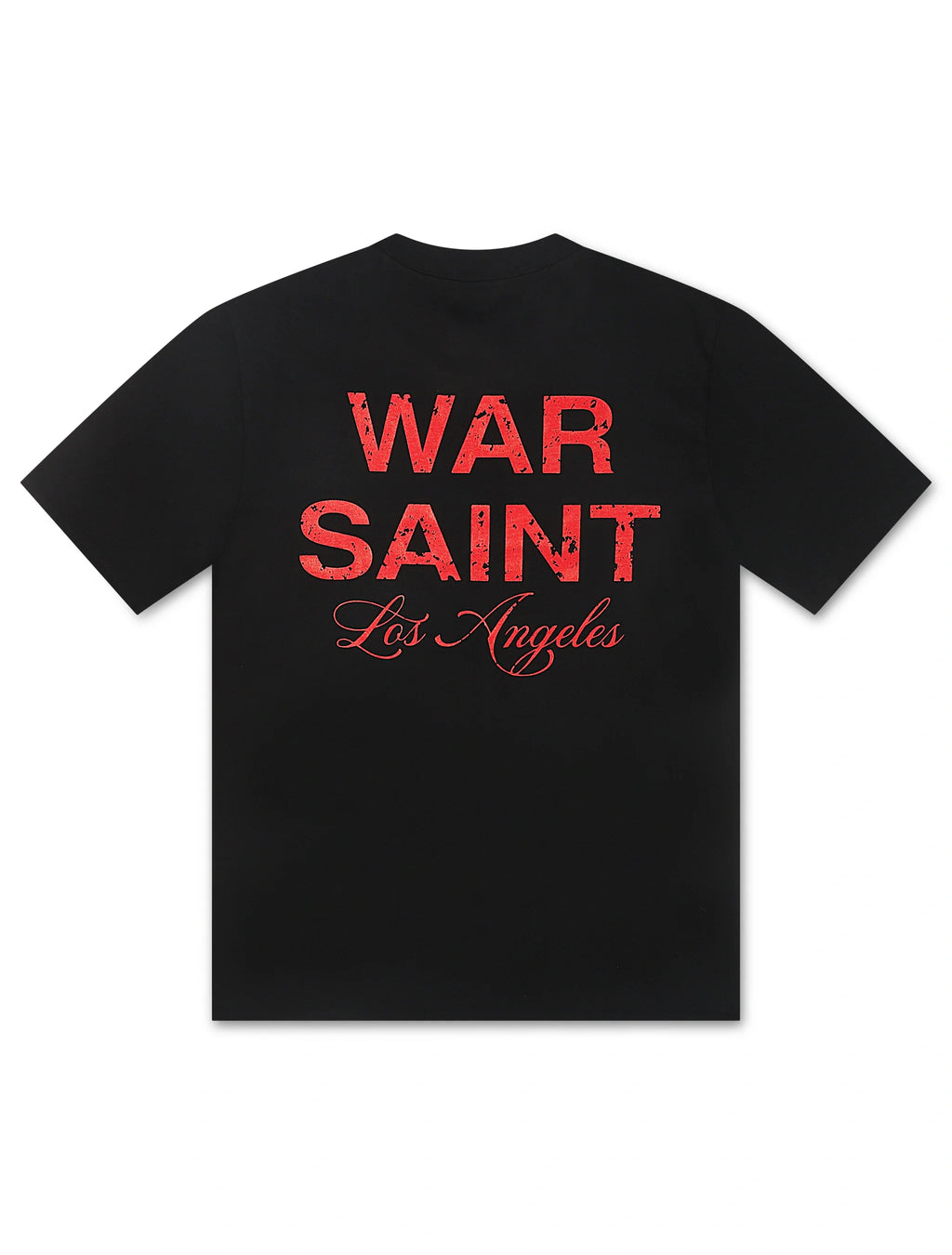 T-shirt Warsaint LA Script – Noir/Rouge
