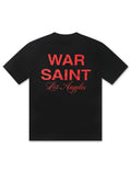T-shirt Warsaint LA Script – Noir/Rouge