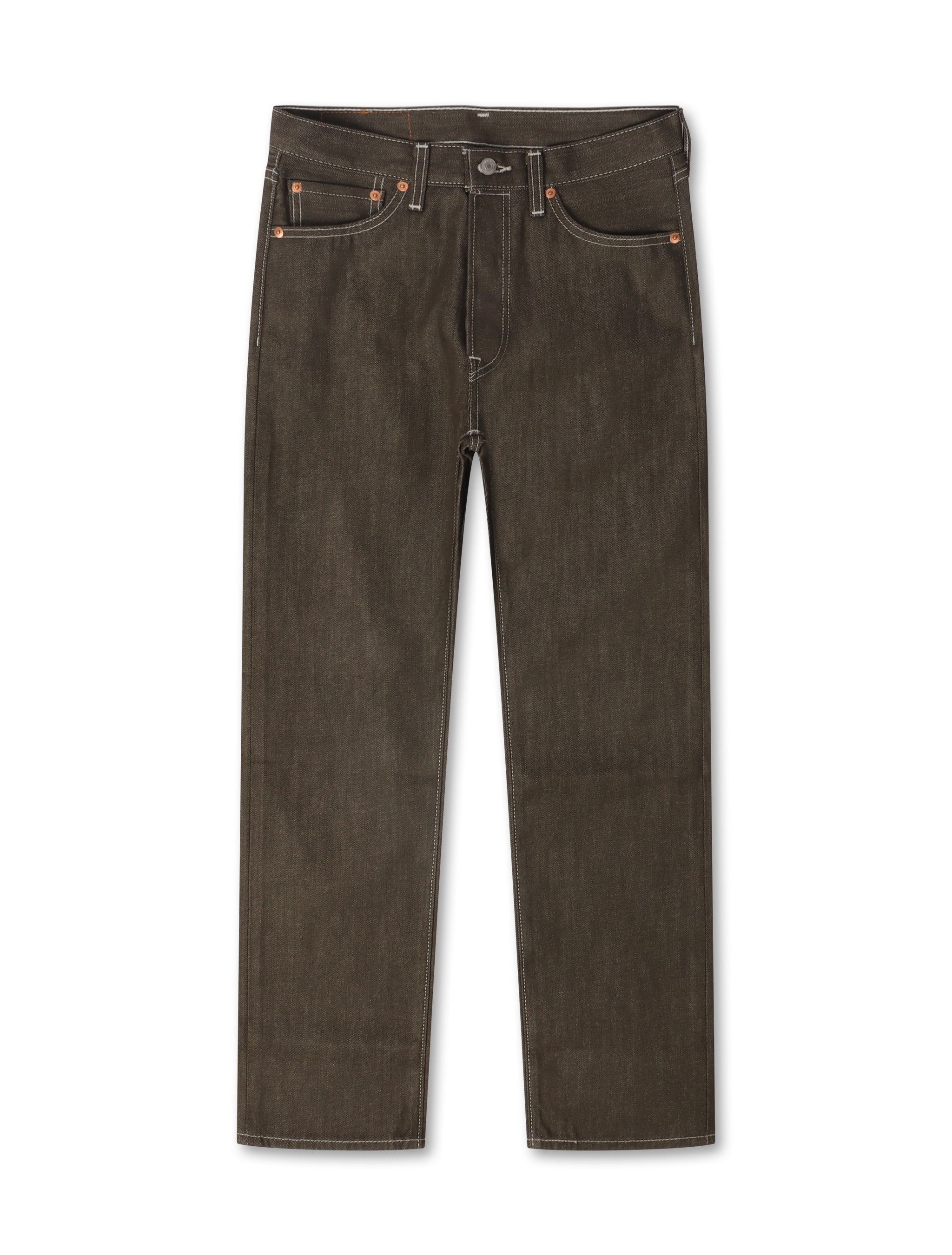Jean Levis 501™ Original Shrink To Fit - Marron Foncé Rigide