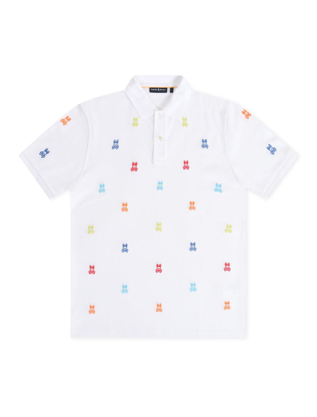 Polo Psycho Bunny Bonham en piqué - Blanc