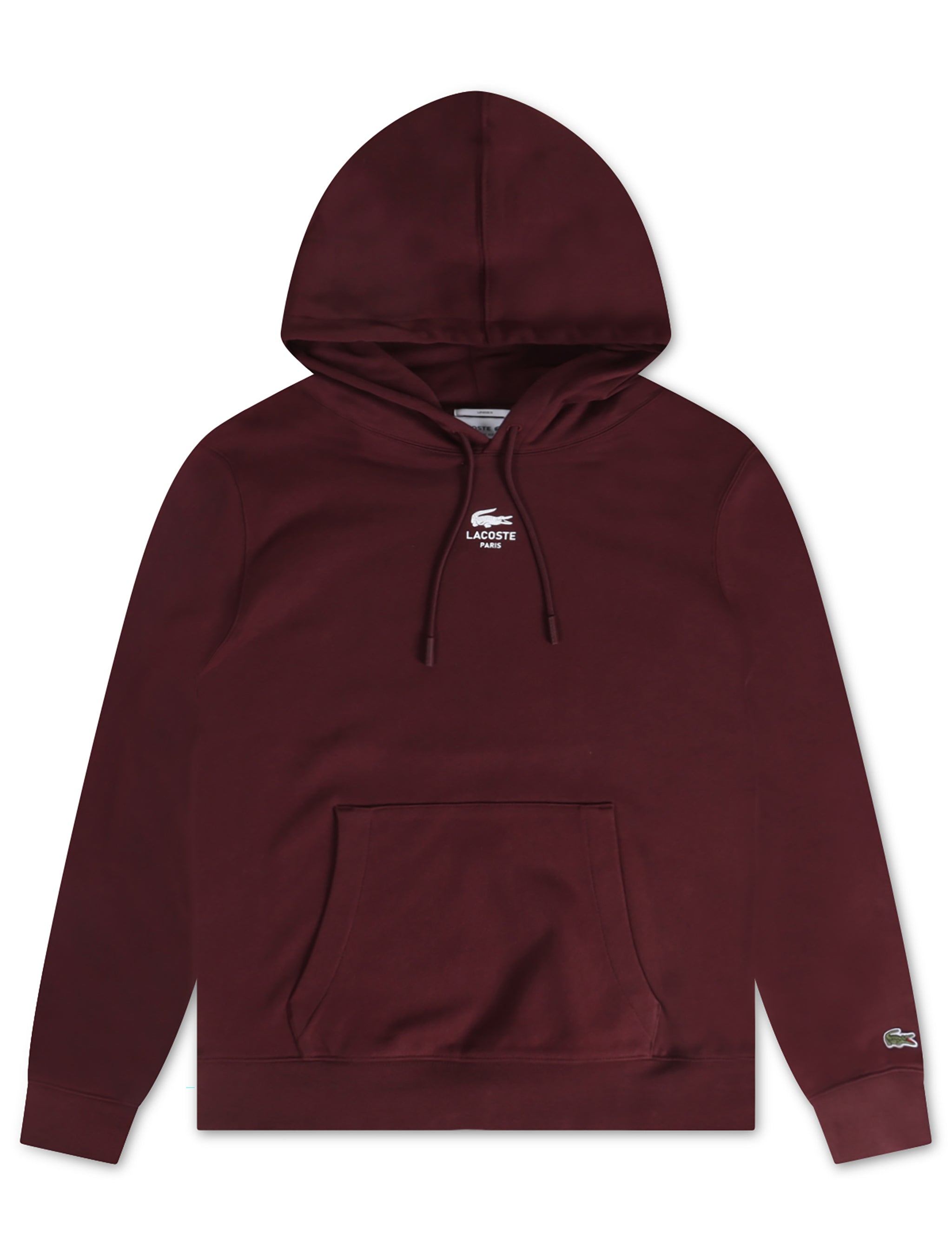 Sweat à capuche Lacoste avec logo - Bordeaux