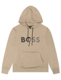 Sweat à capuche Boss Soody Tape Logo - Beige