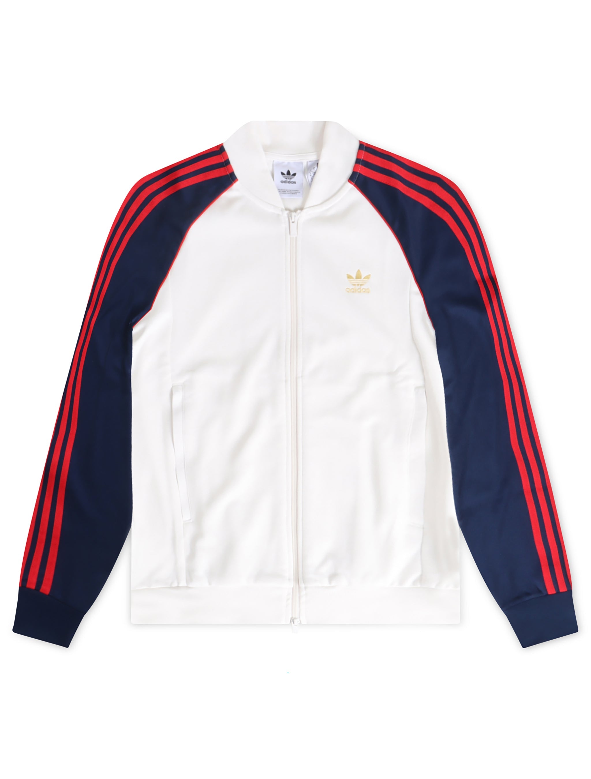 Veste de survêtement classique Adidas Adicolor - Blanc nuage
