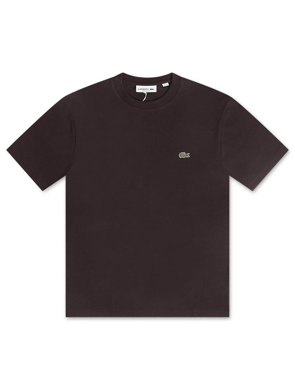 T-shirt en coton Lacoste pour homme - Marron foncé