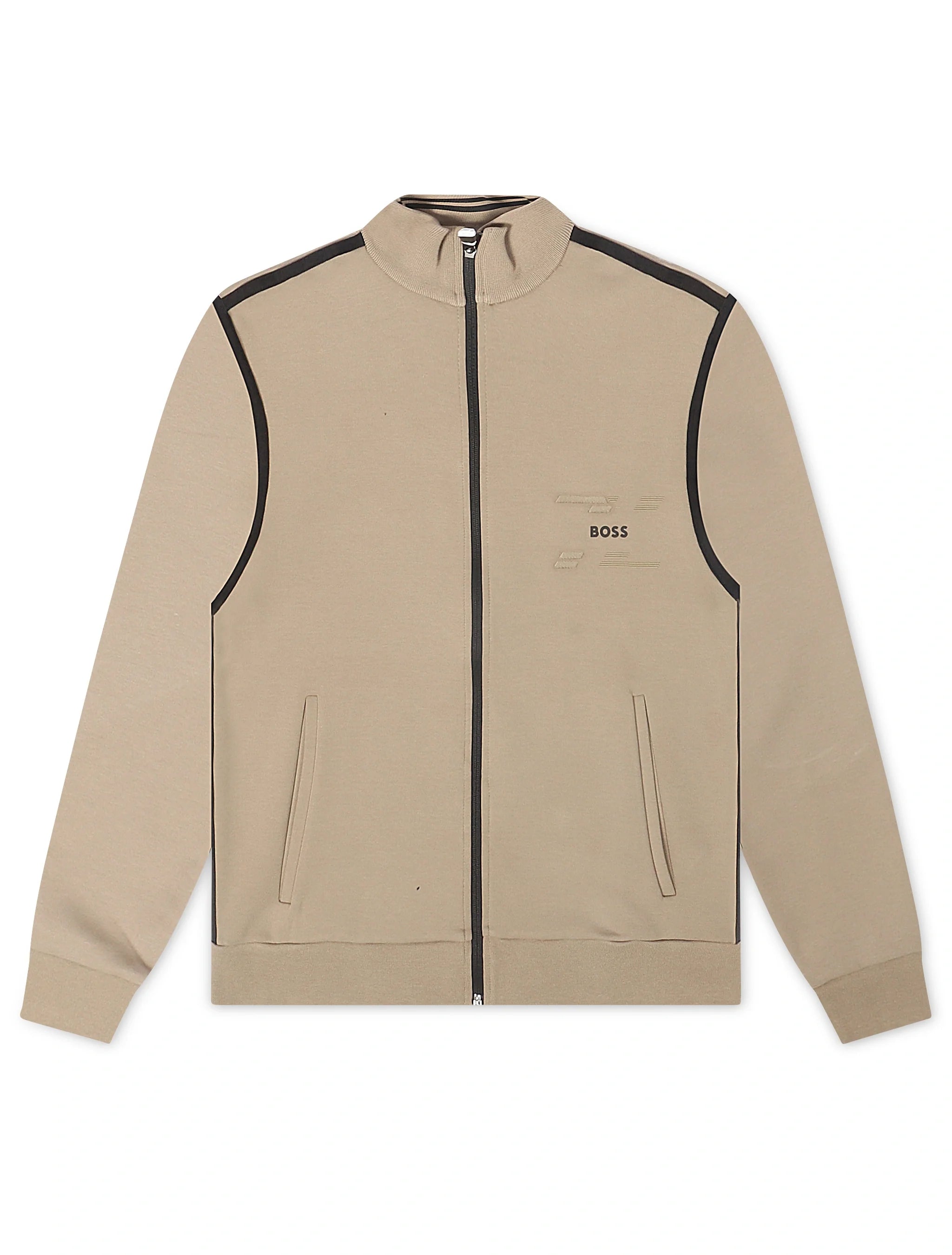Blouson zippé en toile Boss Skaz - Beige