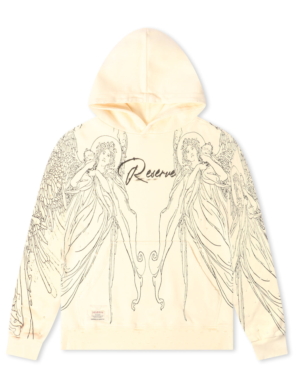Haut à capuche Reserve Savior - Blanc cassé