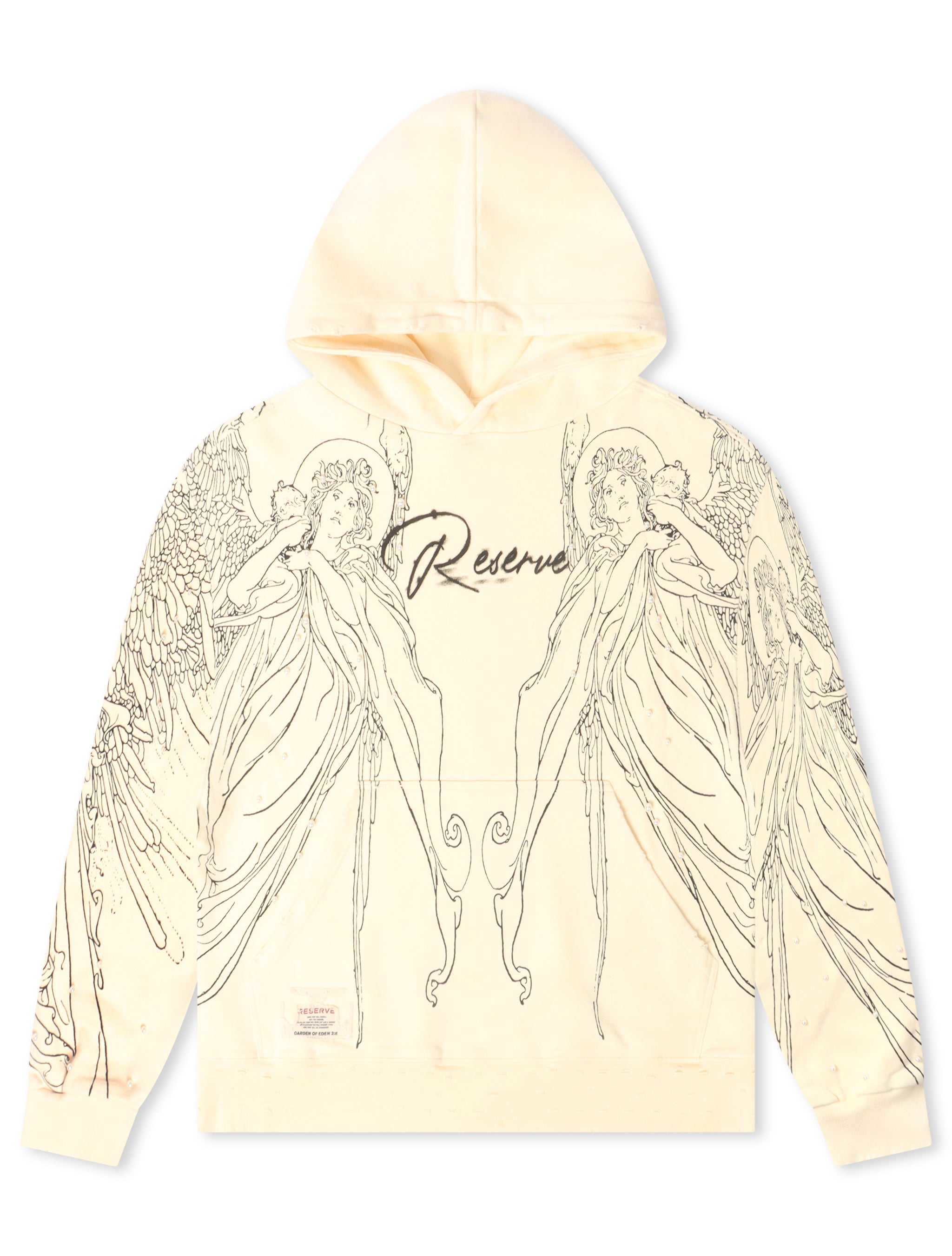 Haut à capuche Reserve Savior - Blanc cassé