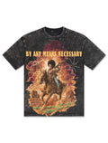 T-shirt Supply West By Any Means - Noir