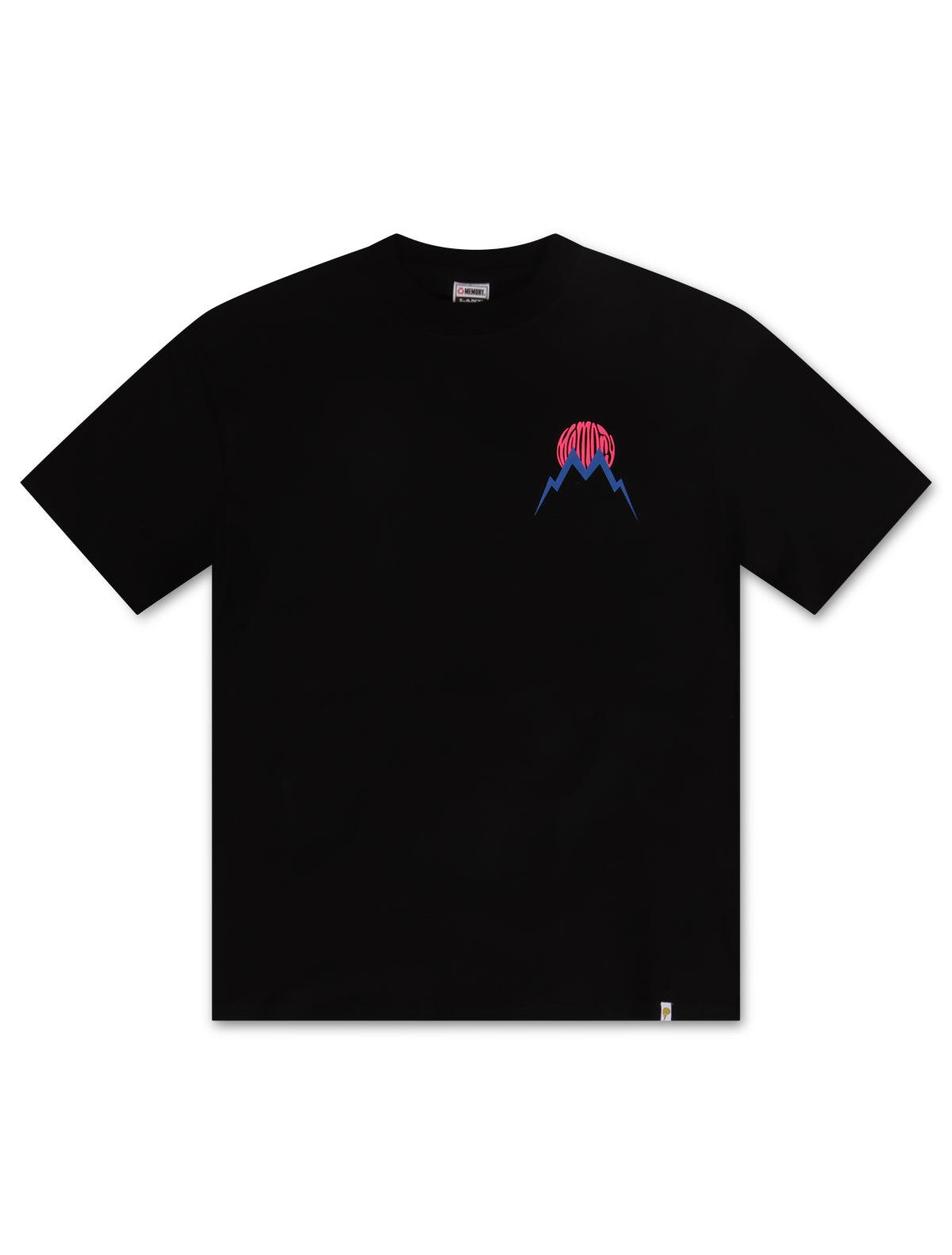 T-shirt Memory Lane motif floral - Noir