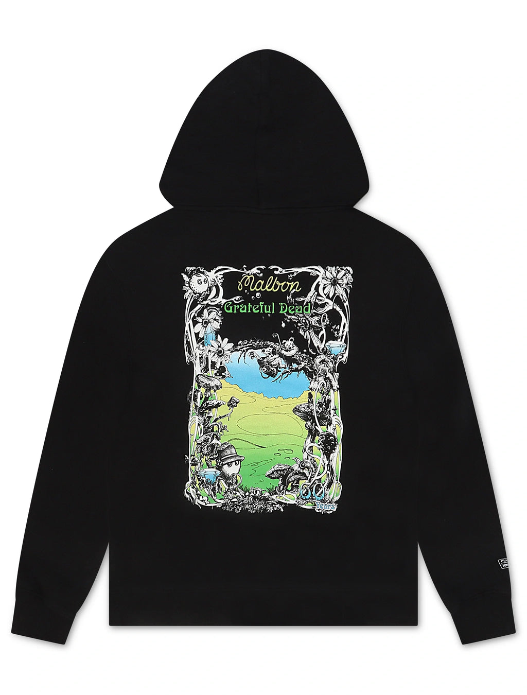 Sweat à capuche Malbon Grateful Dead Fesque - Noir