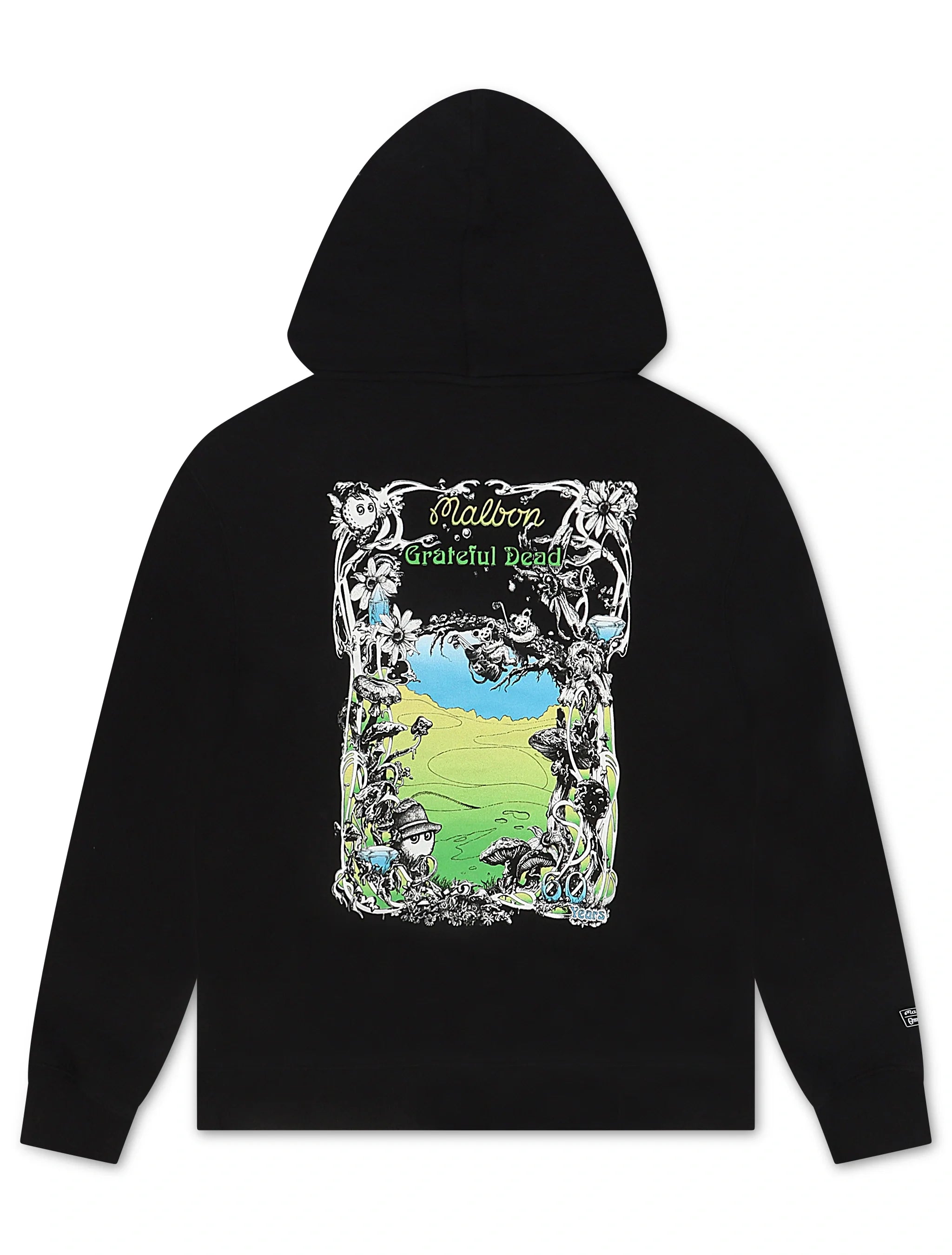 Sweat à capuche Malbon Grateful Dead Fesque - Noir