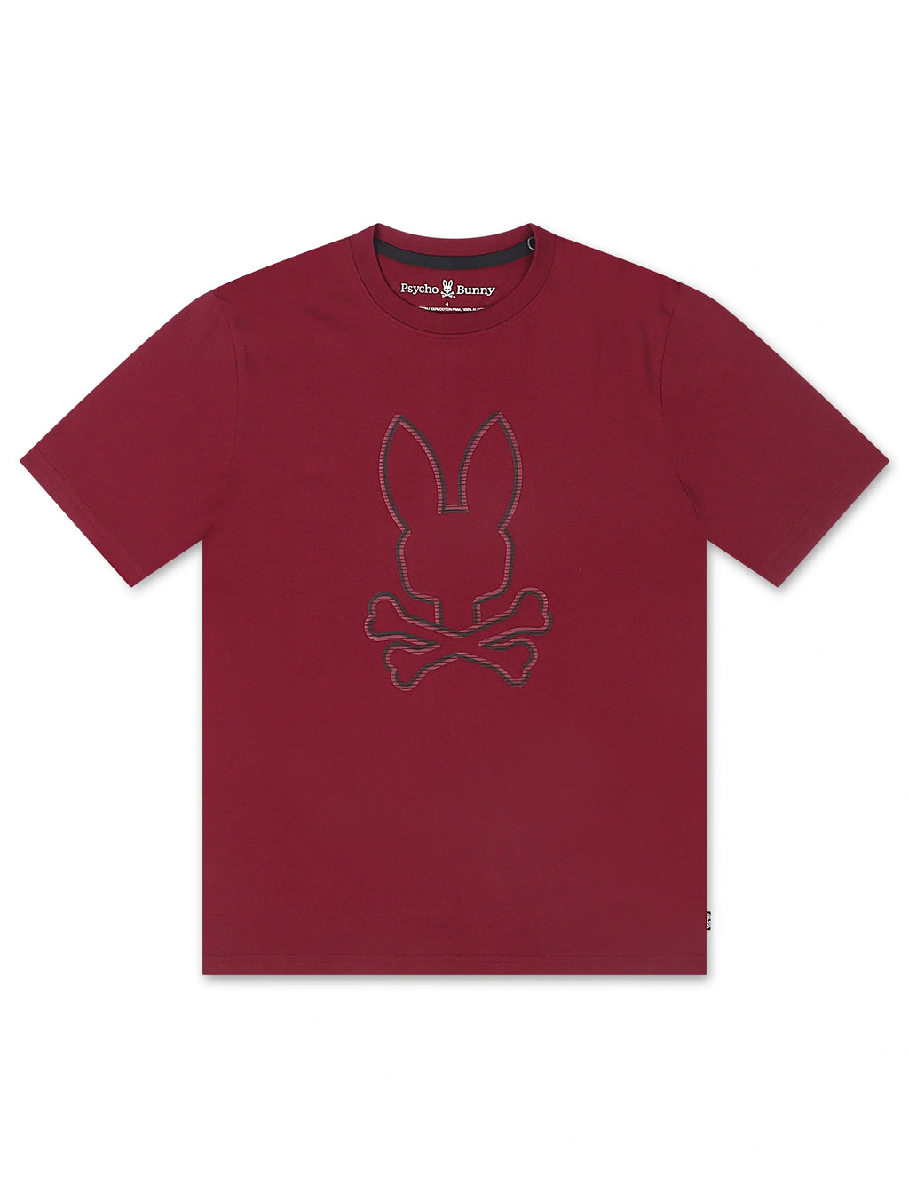 T-shirt à motif Psycho Bunny Hamilton - Cramoisi