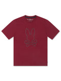 T-shirt à motif Psycho Bunny Hamilton - Cramoisi