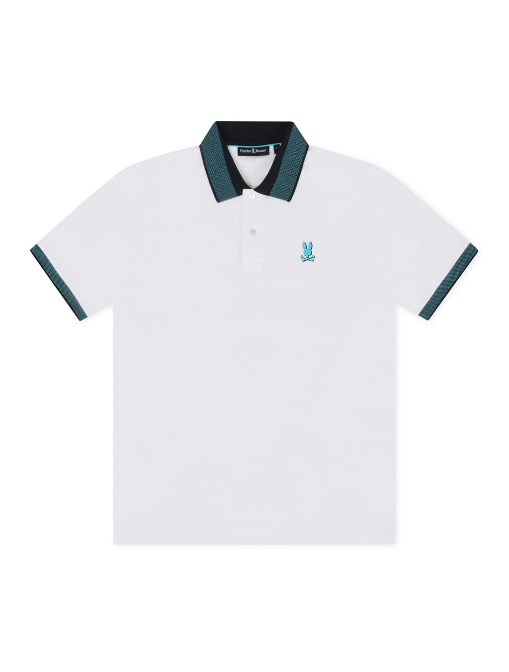 Polo Psycho Bunny Montebello en piqué - Blanc