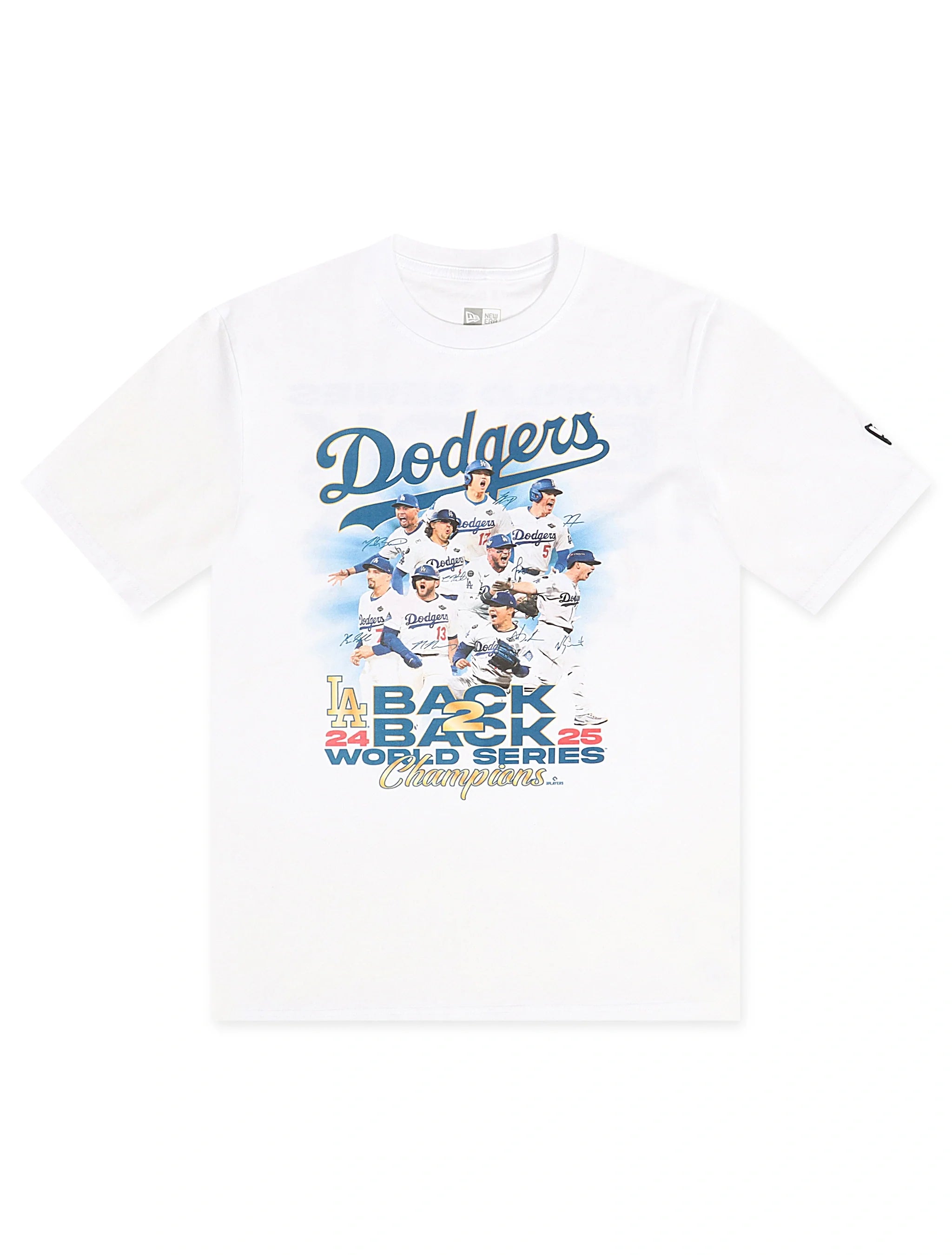 T-shirt New Era LA Dodgers Back 2 Back Champions - Blanc