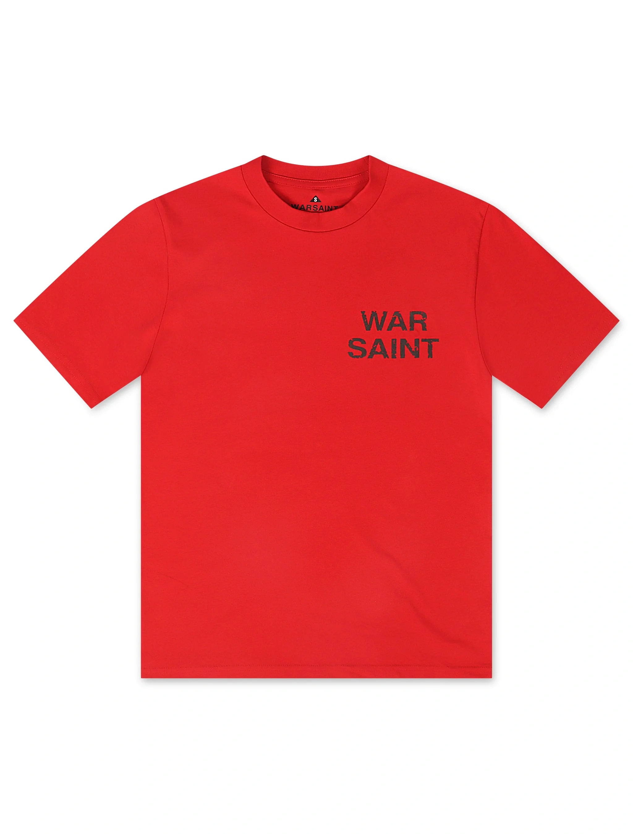 T-shirt Warsaint LA (script) – Rouge/Noir