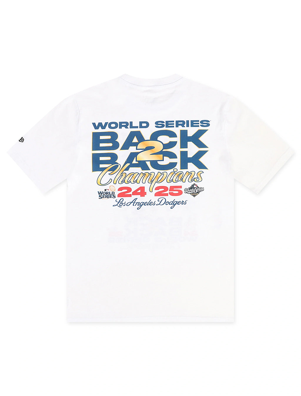 T-shirt New Era LA Dodgers Back 2 Back Champions - Blanc